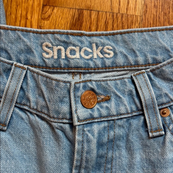 Mother Snacks High Waist Double Stack Ankle Jeans Straight Leg Women’s Size 27 - Picture 3 of 11